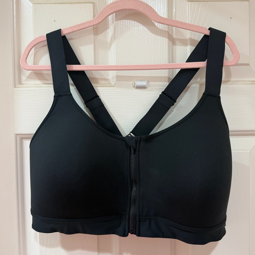ID Ideology Woman’s Regular Fit Highlights Impact Zip-Front Sports Bra 3X